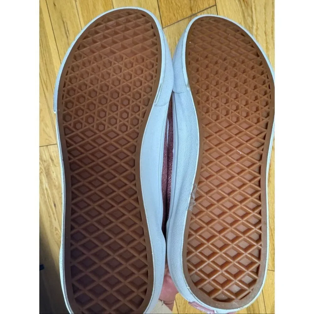 New Vans Womens Pink Glitter Shoes Size 7